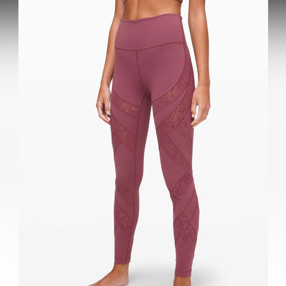 Lululemon Wunder Under Flocked Legging